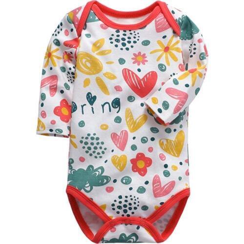 100% Cotton Baby Bodysuit Newborn Cotton Body Baby Long Sleeve Underwear Infant Boys Girls Clothes Babys Sets