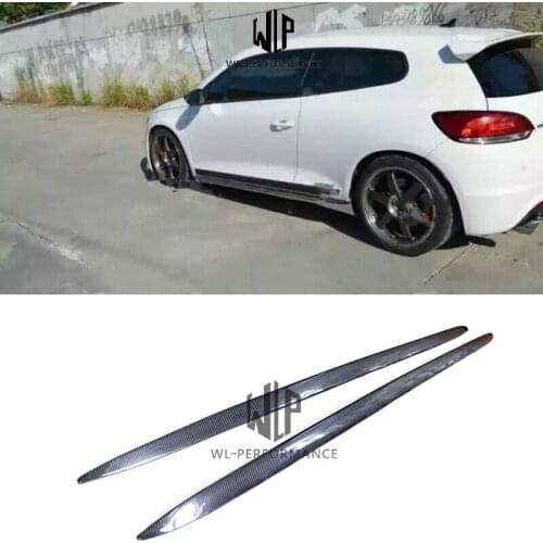 VW Scirocco High Quality Carbon Fiber Side Skirts Car Styling For Volkswagen Scirocco Car Body Kit 2009-2015