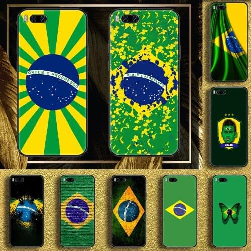 Brazil flag Phone case For Xiaomi Mi Max Note 3 A2 A3 8 9 9T 10 Lite Pro Ultra black silicone cell cover painting prime tpu