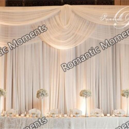 3M*6M Pure White Wedding Backdrop Wedding Decoration