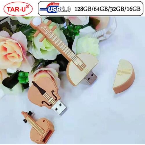 TAR-U cartoon 64GB cute Musical instrument Guitar violin Note USB Flash Drive 4GB 8GB 16GB 32GB Pendrive USB 2.0 Usb stick