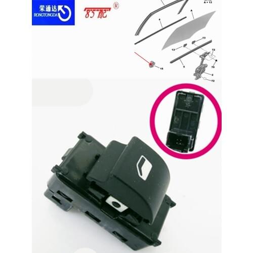 Power window control switch control button 6490HQ 6554HJ 6554QL 6554ZL 6490E3 For Citroen C4/Partner/Berling For Peugeot 207