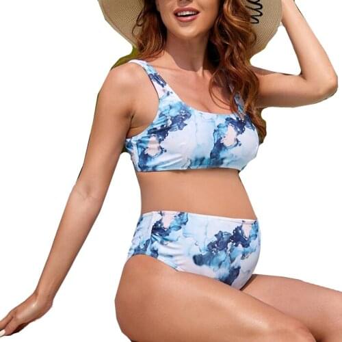 Print Tankinis Set For Pregnant Women Pregnancy Bikini Beach Bathing Suit Maternity Swimwear Fashion 2021 New Free shipping
