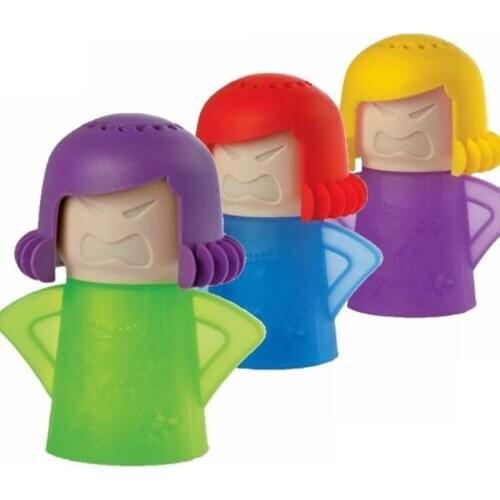 Creative angry mama microwave steam cleaner oven Oil dirt Spray remover deodorizer Kitchen Appliances Household cleaning tool