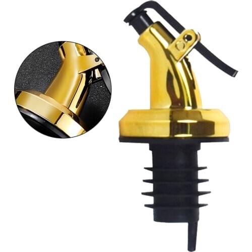 Oil Bottle Stopper Lock Plug Seal Leak-proof Oil Sprayer Oil Bottle Flow Diverter Pourers Spout Oil Dispenser Kitchen/Bar Tools