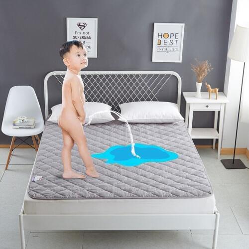 180*200cm Cotton Terry Waterproof Mattress Pad Cover Anti Mites Bed Sheet Waterproof Mattress Protector for Bed Mattress Topper