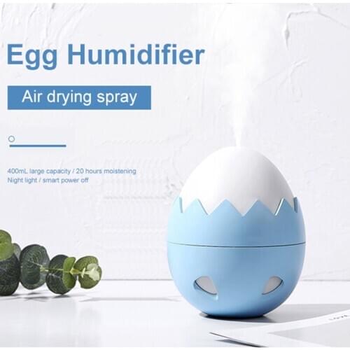 Eggshell USB Electric Large-Capacity Nano Facial Sprayer Nebulizer Face Steamer Ultrasonic Air Humidifier LED Light Beauty To