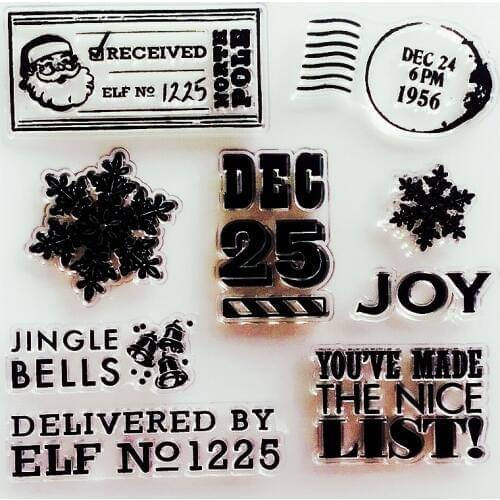 YLCS292 Christmas Stamp Silicone Clear Stamps For Scrapbooking DIY Album Paper Cards Making Decoration Embossing Rubber Stamp