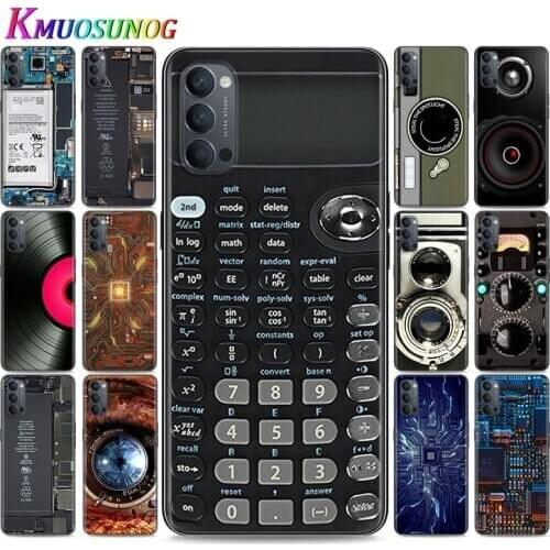 Silicone Cover Battery Camera Calculator for OPPO Reno 4 3 Pro 10X Zoom 2 Z F ACE X2 Pro 5G A5 A9 2020 Phone Case