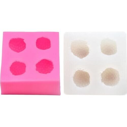 Cute 3D Strawberry Silicone Mold Fruit Cake Fondant Candy Resin Clay Mould DIY Decorating Tool