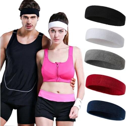 Sports Headband Stretch Elastic Women Yoga Running hair band for men Outdoor Sport Headwrap Fitness Sports safety Men Sweatband