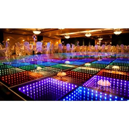 Manufacturer Price 3D LED Mirror Dance Floor for Wedding Night Club DJ Disco Bar
