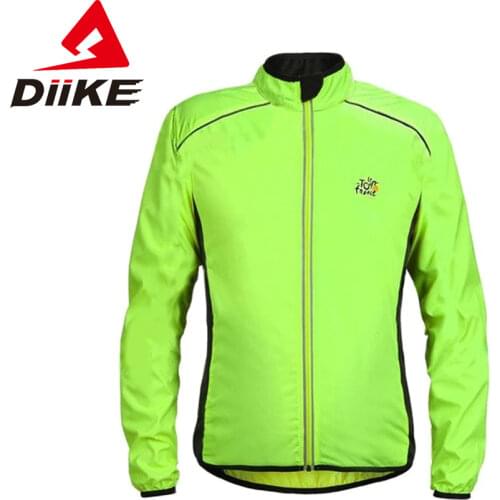 DIIKE Windproof Cycling Jackets Men Women Riding Waterproof Cycle Clothing Bike Long Sleeve Jerseys Windproof Coat cycling MTB