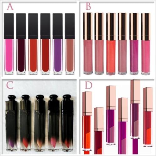 50pcs Custom Label Liquid Matte Lipstick High Pigment Nude Long Lasting Waterproof Makeup MATTE Lipgloss Private logo Wholesale
