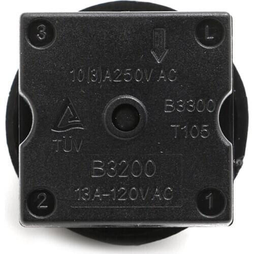 4-Position 3-Speed Fan Selector Rotary Switch Governor with Knob 13AMP 120V-250V