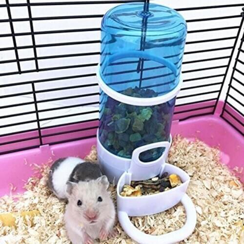 40# Hot Sale Large Capacity Automatic Pet Hamster Feeder Cage Water Dispenser Drinker Feeding Bowl High Quality