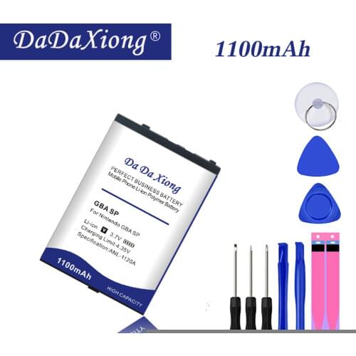 1100mAh Top Battery for Nintendo Gameboy Advance GBA SP GBASP Batteries