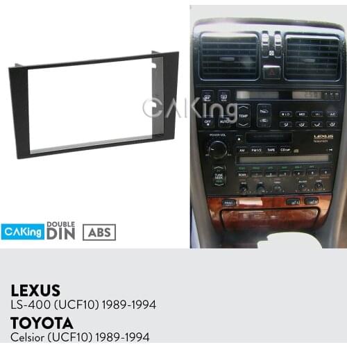 Car Fascia Radio Panel for Lexus LS400 (UCF10);Toyota Celsior (UCF10) 1989-1994 Dash Kit Facia Plate Adapter Cover Bezel Trim