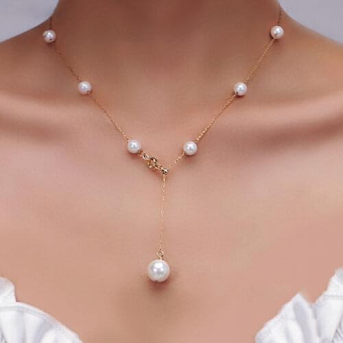 Badu Pearl Necklace Temperament Elegant Shape The Smallest O-shaped Necklace Classic Jewelry Girlfriend Birthday Precious Gift