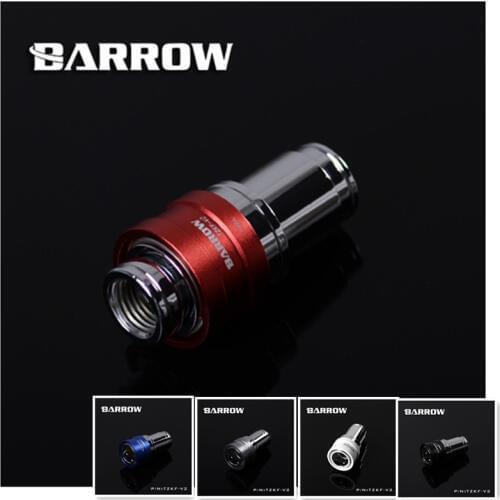 Barrow TZKM-V2 Silver Body water cooling fittings sealing quick coupling Male connector with female connector