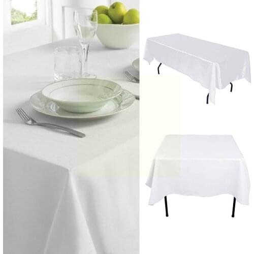 White Party Cover Cloth Tablecloth Oversized Rostrum Tablecloth Banquet Dropshipping Decoration Clothing Hotel Home Wedding Y6K7