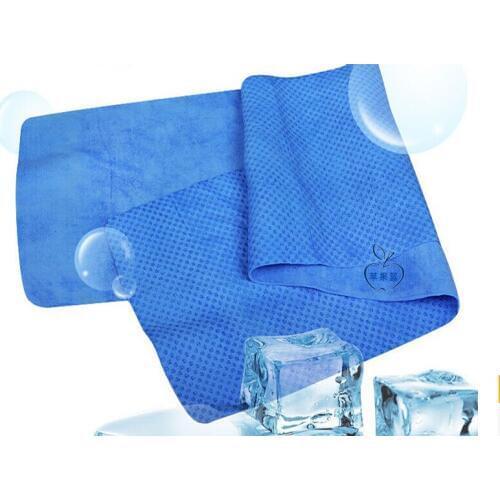 Free shipping 2 Colors 80*17CM 200pcs ICE COOL TOWEL SPORTS COOLING TOWEL cooling ice towel