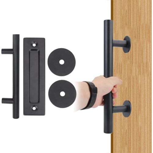 35-45MM Pull Flush Recessed Wood Door Handle For Cabinet Cupboard Sliding Barn Door Handle Interior Door Furniture Hardware Set
