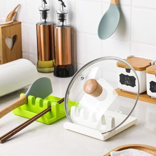 Hot Cooking Utensil Rack Fork Spoon Holder Spatula Chopsticks Shelf Non Slip Pad Plastic Flatware Drainer Box Kitchen Accessorie