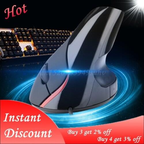 Ergonomic Design USB Vertical Optical Mouse Wrist Healing For Computer PC Laptop