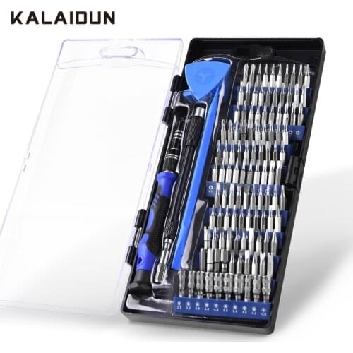 KALAIDUN Screwdriver Set 124 In 1 Precision Torx Bits Kit Magnetic Screw Driver Handle Mobile Phone Laptop Repair Hand Tools