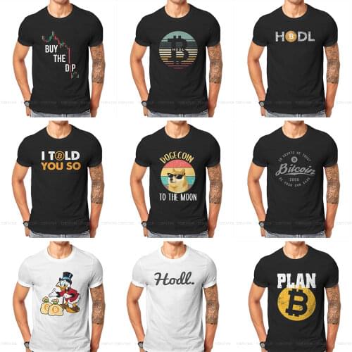Buy the Dip BTFD Bitcoin Cryptocurrency Meme T Shirt Vintage Graphic Oversized O-Neck TShirt Top sell Harajuku Mens Streetwear