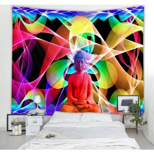 Meditation 7 Chakras India Buddha Tapestry Wall Mount Mandala Tapestry Wall Cloth Psychedelic Yoga Wall Mount 8 Sizes