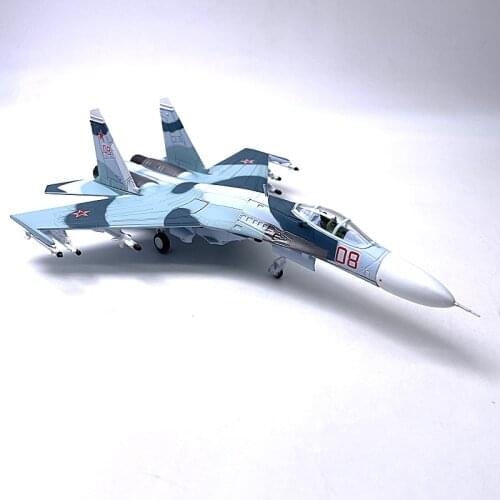 1:100 Scale Su 27 Su27 Flanker Fighter Model Russia Air Force Static Simulation Product Aircraft Airplane Models Collection