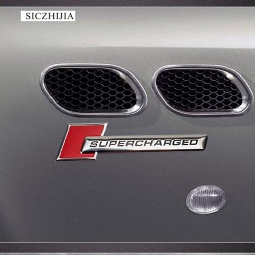 New 3D Metal Racing Supercharged Car Styling Badge Sticker for Geely Vision SC7 MK CK Cross Gleagle SC7 Englon SC3 SC5 SC6 SC7