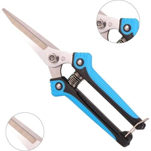 Shears Pruner Secateurs Pruning Scissors Bypass Sharpener Clippers Garden Tool Bonsai Flower Cultivating Solid Snip Floral
