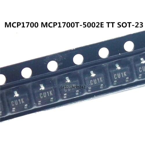Original new 20pcs/ MCP1700 MCP1700T-5002E TT SOT23 5V 5.0V