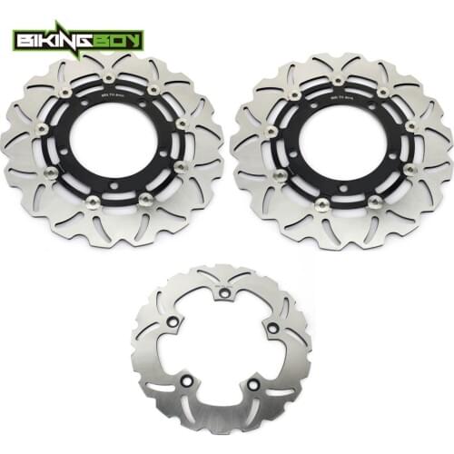 BIKINGBOY Front Rear Brake Discs Rotors Disks Bandit GSF 650 / S / ABS 07 08 09 10 11 12 GSF 1250 07-11 GSF1250 S 07-14 13
