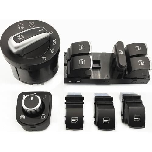 Headlight Switch Side Mirror Push Button Master Window Lifter Switch For Passat B6 Tiguan Caddy Golf MK6 Jetta MK5 5ND 941 431 B