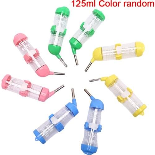 Plastic Hamster Drinker Water Bottle Dispenser Feeder Hanging Pet Dog Guinea Pig Squirrel Rabbit Drinking Head Pipe Fountain