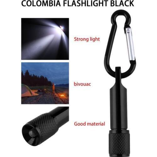 Portable Mini Flashilight Super Bright Keychain Hook Lamp Light Pocket Camping Flashlight Aluminum Keychain Flashlight