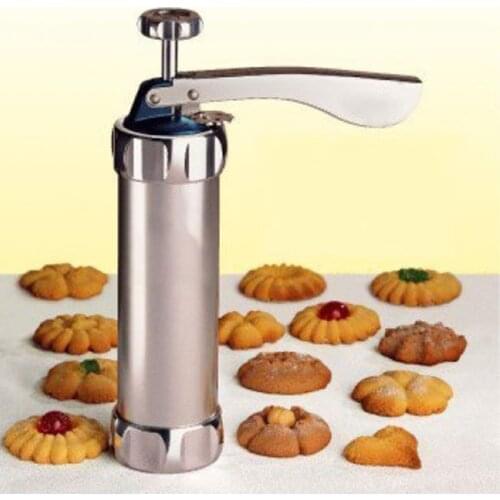 Cookie Press Machine Biscuit Maker Cake Making Decorating Gun Kitchen Aluminum Icing Sets