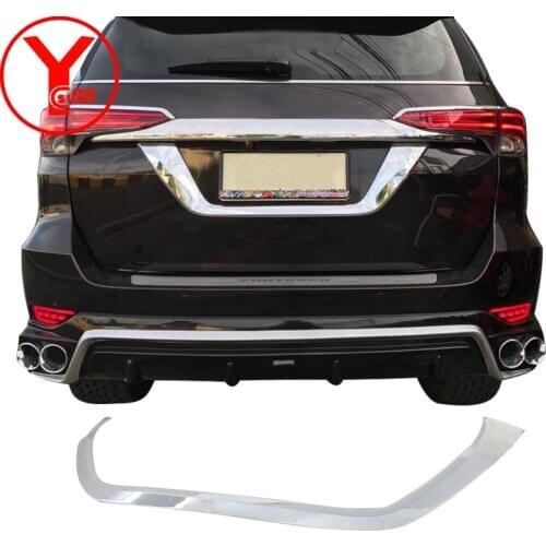 Chrome ABS License Frame For Toyota FORTUNER AN160 HILUX SW4 2015 2016 2017 2018 2019 car styling auto parts accessories YCSUNZ