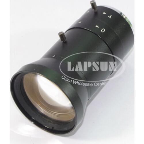 Manual IRIS 5mm ~ 100mm CS Mount CCTV Lens C Mount BIg Visual Field Industrial Microscope Lens