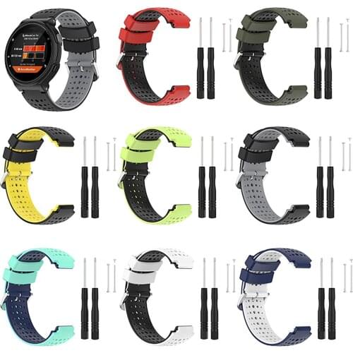 Replacement Watch Band Wristwatch Band Strap Bracelet Belt With Tools for Garmin Forerunner220 230 235 620 630 735 Watch