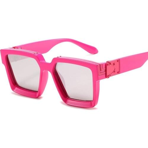 Classic Fashion Square Sunglasses Men Women Luxury Brand Designer Vintage Travel Driving Big Frame Sun Glasses Mirror Shades