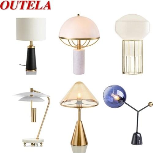 OUTELA Modern Ceramic Table Lamps For Bedside Variety Design E27 Desk Lights Home LED Decoration Foyer Living Room Hotel