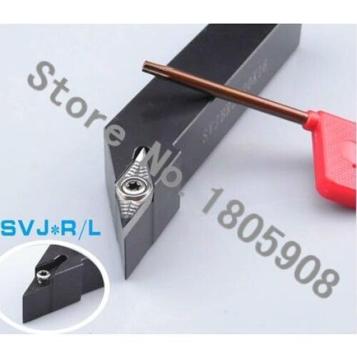 SVJCR2525M16 25*25*150MM Metal Lathe Cutting Tools Lathe Machine CNC Turning Tools External Turning Tool Holder S-Type SVJCR/L