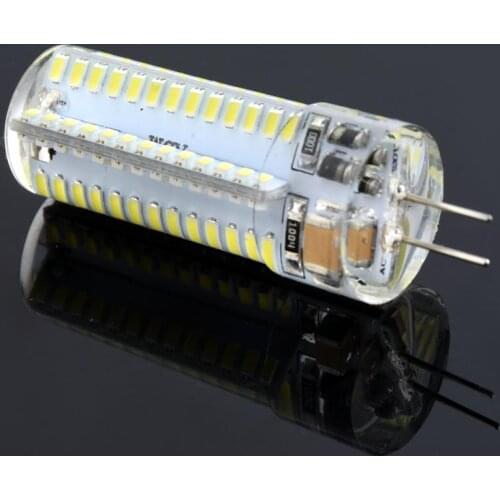 TSLEEN LED G4 3014 SMD halogen lamp Corn Bulb Silicone 3W 5W 6W 8W 9W DC 12V 220V Lamps g4 led 12v Chandeliers Lighting LED Lamp