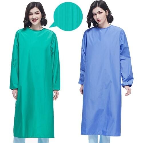 Waterproof Gown Women SPA Uniforms Pet Grooming Long-sleeved Working Uniforms Suits Beauty Salon Clothes Lab Work Overalls