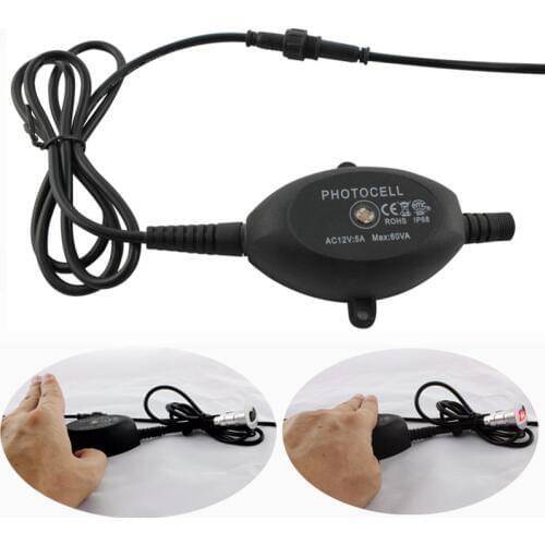 DC12V PC Waterproof Controller IP67 LED Photocell Max.Load Power 60W for Outdoor LED Light Switch Used